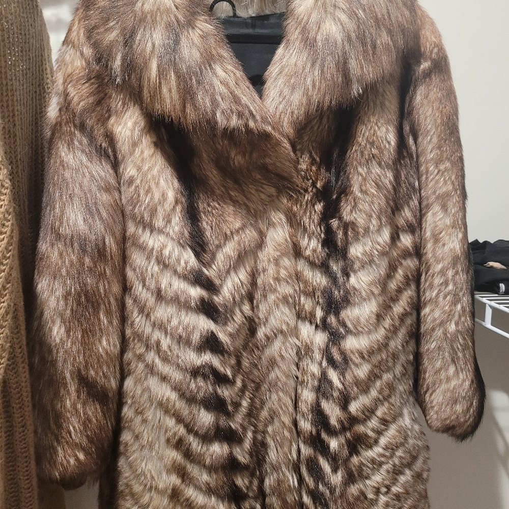 Real  Fur Coat oversized  Large Size Unisex
